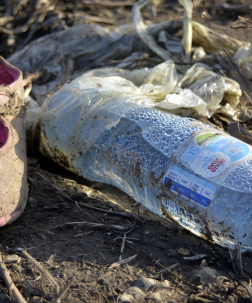 Child's shoe in Syria